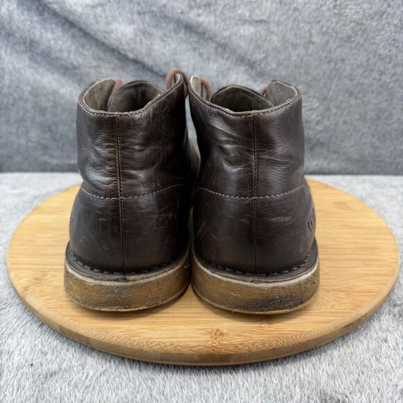 UGG Shoes Mens Size 10.5 Brown Leather Chukka Casual Sneakers Lace Up 3275 main image 4